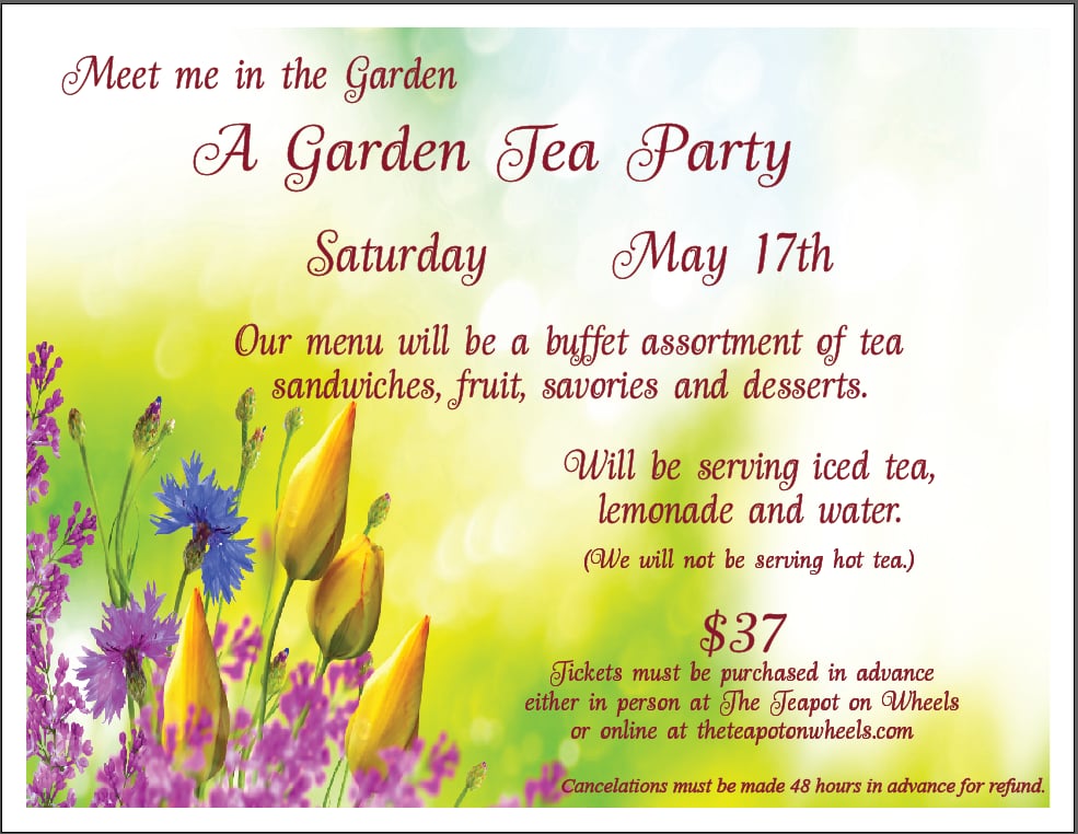 Garden Tea Party – The Teapot on Wheels